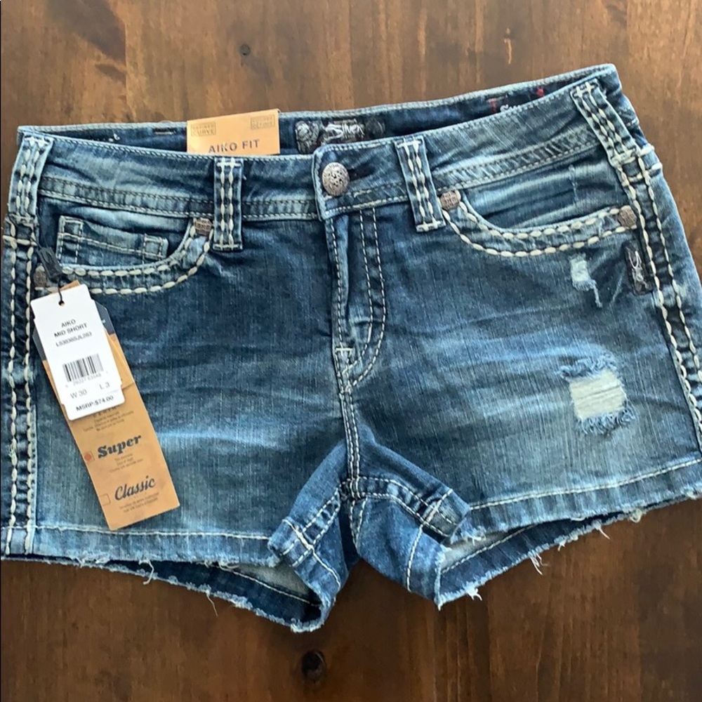 Silver Jeans Shorts
